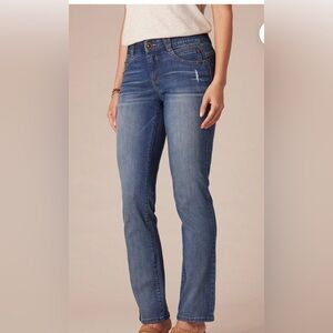 Democracy Ab Solution Patriot Straight Leg Jeans size 10, New with Tags